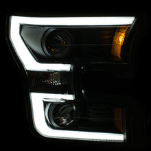 Load image into Gallery viewer, ANZO 111347 2015-2016 Ford F-150 Projector Headlights w/ Plank Style Design Black w/ Amber