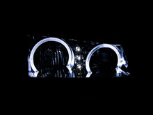 Load image into Gallery viewer, ANZO 111212 2003-2006 Chevrolet Silverado 1500 Crystal Headlights w/ Halo Black