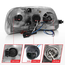 Load image into Gallery viewer, ANZO 111097 1997-2003 Ford F-150 Projector Headlights w/ Halo Black (CCFL)
