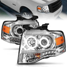 Load image into Gallery viewer, ANZO 111114 2007-2014 Ford Expedition Projector Headlights Chrome