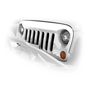 Jeep JK ABS Grill White Paintable 07-18 Wrangler JK DV8 Offroad