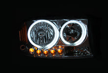 Load image into Gallery viewer, ANZO 111125 2007-2013 Gmc Sierra 1500 Projector Headlights w/ Halo Black
