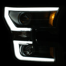 Load image into Gallery viewer, ANZO 111347 2015-2016 Ford F-150 Projector Headlights w/ Plank Style Design Black w/ Amber