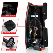 Load image into Gallery viewer, ANZO 311323 2007-2014 Chevy Tahoe LED Taillight Plank Style Chrome With Red/Clear Lens
