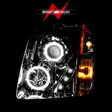 Load image into Gallery viewer, ANZO 111147 2007-2014 Gmc Yukon Projector Headlights w/ Halo Chrome (CCFL)