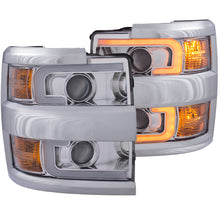 Load image into Gallery viewer, ANZO 111388 LED Headlights 17-18 Ford F-250 Super Duty Plank-Style L.E.D. Headlight Black (Pair)