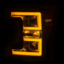 Load image into Gallery viewer, ANZO 111389 LED Headlights 17-18 Ford F-250 Super Duty Plank-Style L.E.D. Headlight Chrome (Pair)