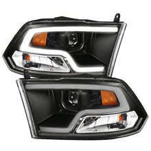 Load image into Gallery viewer, ANZO 111404 09-18 Dodge Ram 1500 Plank Style Projector Headlights Black w/ Halo