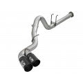 Load image into Gallery viewer, Rebel XD Series 4" 409 Stainless Steel DPF-Back Exhaust System w/ Dual Black Tips