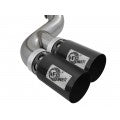 Load image into Gallery viewer, Rebel XD Series 4" 409 Stainless Steel DPF-Back Exhaust System w/ Dual Black Tips