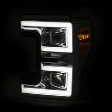 Load image into Gallery viewer, ANZO 111389 LED Headlights 17-18 Ford F-250 Super Duty Plank-Style L.E.D. Headlight Chrome (Pair)