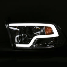 Load image into Gallery viewer, ANZO 111405 09-18 Dodge Ram 1500 Plank Style Projector Headlights Chrome w/ Halo