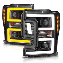 Load image into Gallery viewer, ANZO 111388 LED Headlights 17-18 Ford F-250 Super Duty Plank-Style L.E.D. Headlight Black (Pair)