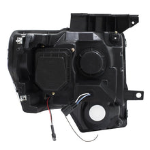 Load image into Gallery viewer, ANZO 111383 2009-2014 Ford F-150 Projector Headlights w/ U-Bar Switchback Black w/ Amber