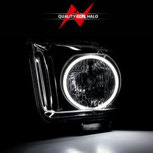 Load image into Gallery viewer, ANZO 121033 2005-2009 Ford Mustang Crystal Headlights w/ Halo Black (CCFL)