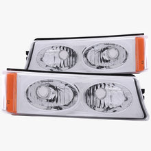 Load image into Gallery viewer, ANZO 511035 2003-2006 Chevrolet Silverado 1500 Euro Parking Lights Crystal