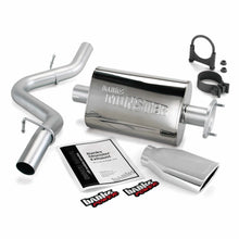 Load image into Gallery viewer, Banks Power 51314 04-06 Jeep 4.0L Wrangler Monster Exhaust System - SS Single Exhaust w/ Chrome Tip