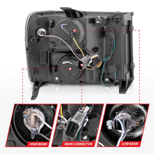 Load image into Gallery viewer, ANZO 111125 2007-2013 Gmc Sierra 1500 Projector Headlights w/ Halo Black