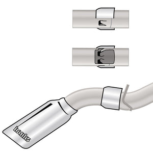 Banks Power 48947 17+ GM Duramax L5P 2500/3500 Monster Exhaust System - SS Single Exhaust w/ Chrome Tip
