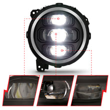 Load image into Gallery viewer, ANZO 111466 2018-2019 Jeep Wrangler Full Led Projector H.L Black