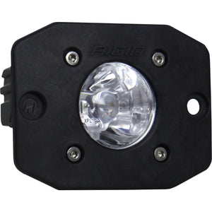 RIGID Ignite LED Light Spot Beam Pattern Flush Mount Black Housing Single