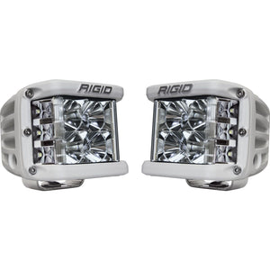 RIGID D-SS PRO Side Shooter Flood Optic Surface Mount White Housing Pair