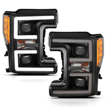 Load image into Gallery viewer, ANZO 111388 LED Headlights 17-18 Ford F-250 Super Duty Plank-Style L.E.D. Headlight Black (Pair)