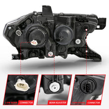 Load image into Gallery viewer, ANZO 111396 2016-2017 Toyota Tacoma Projector Headlights w/ Plank Style Switchback Black w/ Amber