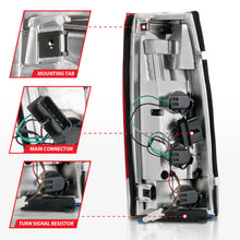 Load image into Gallery viewer, ANZO 311346 1999-2000 Cadillac Escalade LED Taillights Chrome Housing Red/Clear Lens Pair