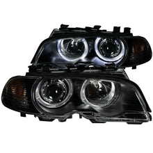 Load image into Gallery viewer, ANZO 121269 2000-2003 BMW 3 Series E46 Projector Headlights w/ Halo Black