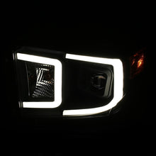 Load image into Gallery viewer, ANZO 111414 14-17 Toyota Tundra Plank Style Projector Headlights Black w/ Amber