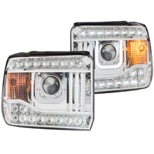 Load image into Gallery viewer, ANZO 121038 1994-1998 Ford Mustang Projector Headlights w/ Halo Black 1pc