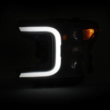 Load image into Gallery viewer, ANZO 111398 18-19 Ford F-150 Projector Headlights w/Plank Style Switchback Black w/Amber