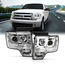 Load image into Gallery viewer, ANZO 111264 2009-2014 Ford F-150 Projector Headlights w/ U-Bar Chrome