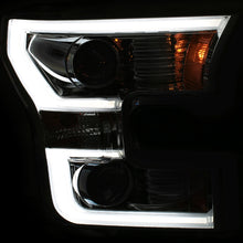 Load image into Gallery viewer, ANZO 111358 2015-2017 Ford F-150 Projector Headlights w/ Plank Style Switchback Chrome w/ Amber