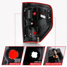 Load image into Gallery viewer, ANZO 311299 2009-2014 Ford F-150 Euro Taillight Red/Clear (W/O Bulb)