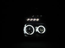 Load image into Gallery viewer, ANZO 111281 2007-2013 Chevrolet Silverado 1500 Projector Headlights w/ U-Bar Black