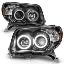 Load image into Gallery viewer, ANZO 111320 2006-2009 Toyota 4Runner Projector Headlights w/ Halo Black