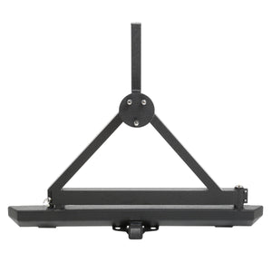 Smittybilt SRC CLASSIC REAR BUMPER W/HITCH & TIRE CARRIER - BLACK TEXTURED JEEP 76-06 WRANGLER (CJ/YJ/TJ/LJ) 76651