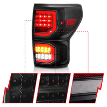 Load image into Gallery viewer, ANZO 311337 2007-2013 Toyota Tundra LED Taillights Plank Style Black w/Smoke Lens