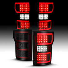 Load image into Gallery viewer, ANZO 311314 18-19 Ford F-150 LED Taillight Black Housing Clear Lens Red Light Bar W/Sequential