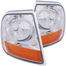 Load image into Gallery viewer, ANZO 521026 Corner Lights 1997-2003 Ford F-150 HARLEY - DAVIDSON Style Corner Lights Chrome w/ Amber Rflct