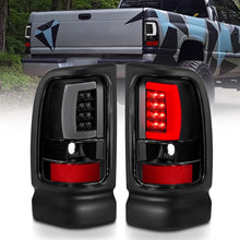 Load image into Gallery viewer, ANZO 311339 1994-2001 Dodge Ram 1500 LED Taillights Plank Style Black w/Clear Lens