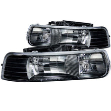 Load image into Gallery viewer, ANZO 111155 1999-2002 Chevrolet Silverado 1500 Crystal Headlights Black