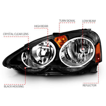 Load image into Gallery viewer, ANZO 121306 2008-2014 Dodge Challenger Projector Headlights w/ Halo Black (CCFL) (HID Compatible)