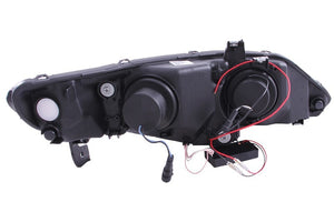 ANZO 121454 2006-2011 Honda Civic Projector Headlights w/ Halo Black (CCFL)