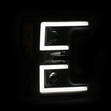 Load image into Gallery viewer, ANZO 111388 LED Headlights 17-18 Ford F-250 Super Duty Plank-Style L.E.D. Headlight Black (Pair)