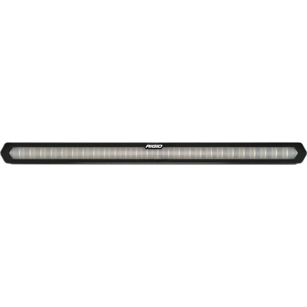 RIGID 28 inch Rear Facing LED Chase Bar with 27 Pre-Programmed Modes And 5 Colors Black Housing Race Compliant For Series Requiring Strobing Blue Amber Green And Red Tube Mounts Included
