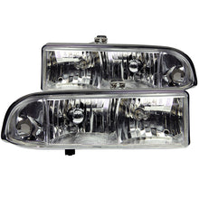 Load image into Gallery viewer, ANZO 111088 2000-2004 Ford Excursion Crystal Headlights Chrome w/ LED 1pc