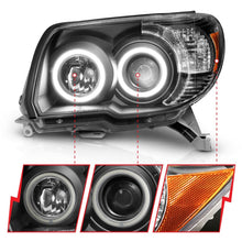 Load image into Gallery viewer, ANZO 111320 2006-2009 Toyota 4Runner Projector Headlights w/ Halo Black